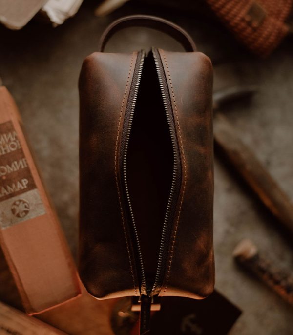 Dopp Kit Brown (Crazy Horse Leather)