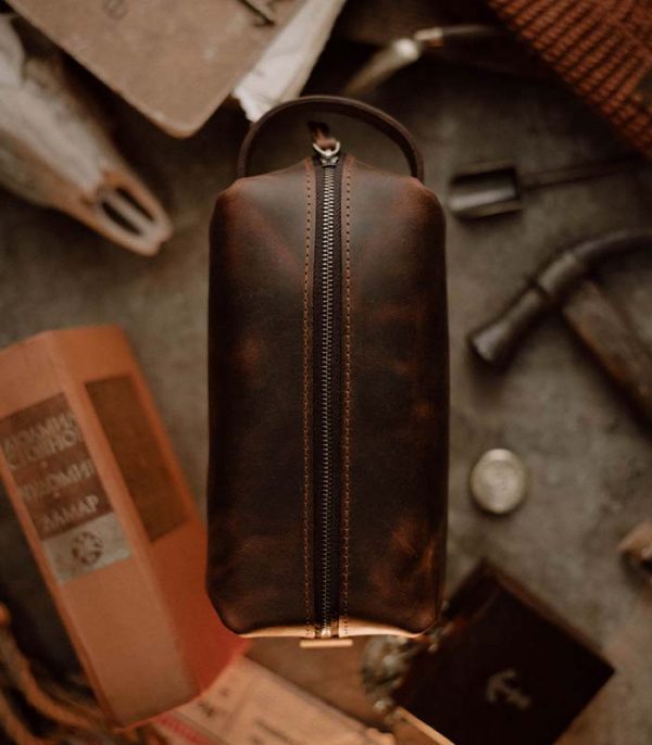 Dopp Kit Brown (Crazy Horse Leather)