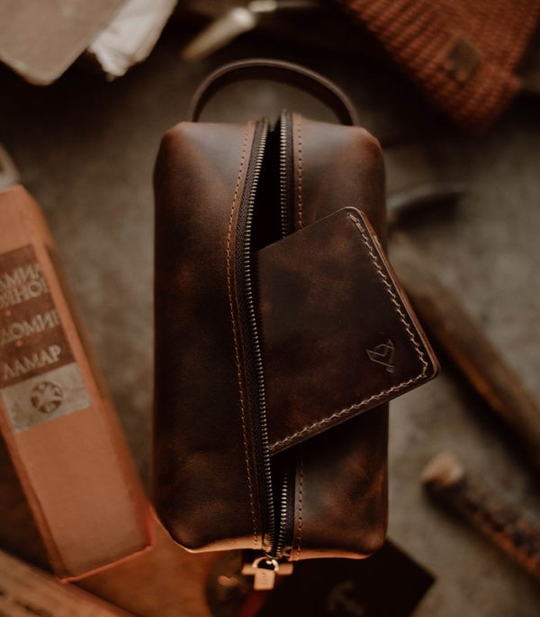 Dopp Kit Brown (Crazy Horse Leather)