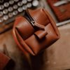 Dopp Kit Light Brown (italian waxy cowhide)