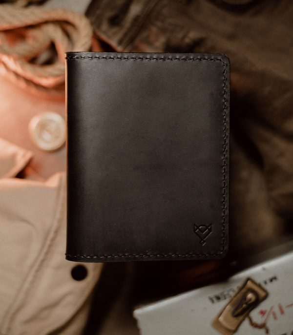 Black Passport Cover (Italian Waxy Cowhide)
