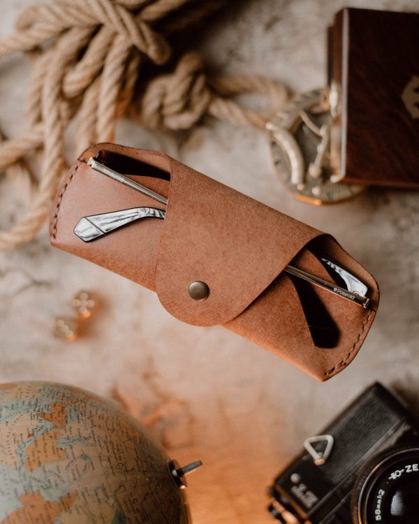 Brown Sunglass Cover II (Pueblo Leather)