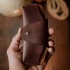 Red Brown Sunglass Cover II (Italian Waxy Cowhide)