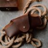 Red Brown Sunglass Cover II (Italian Waxy Cowhide)