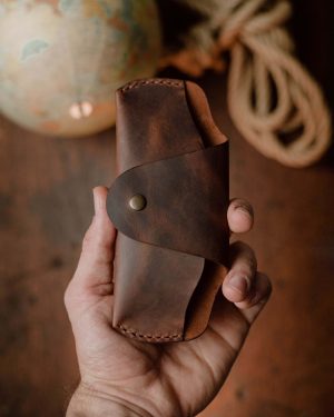 Dark Brown Sunglass Cover II (Crazy Horse Leather)