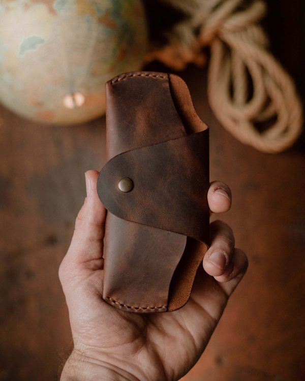 Dark Brown Sunglass Cover II (Crazy Horse Leather)