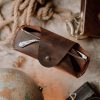 Dark Brown Sunglass Cover II (Crazy Horse Leather)