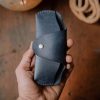 Navy Blue Sunglass Cover II (Pueblo Leather)