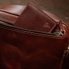 Shoulder Bag XL Red Brown (Italian Waxy Cowhide)