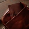 Shoulder Bag XL Red Brown (Italian Waxy Cowhide)