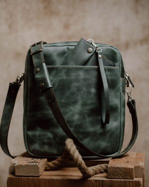 Untitled-1 copy Shoulder Bag XL Green (Italian Waxy Cowhide)