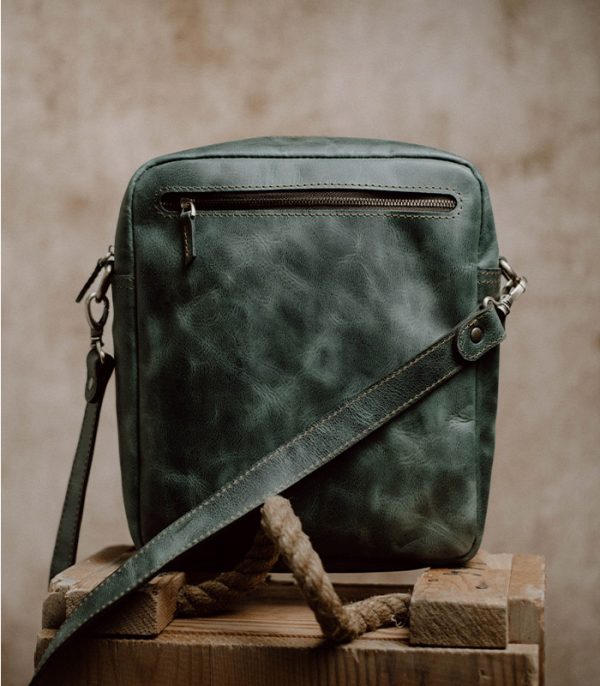 Untitleggd-1 copy Shoulder Bag XL Green (Italian Waxy Cowhide)