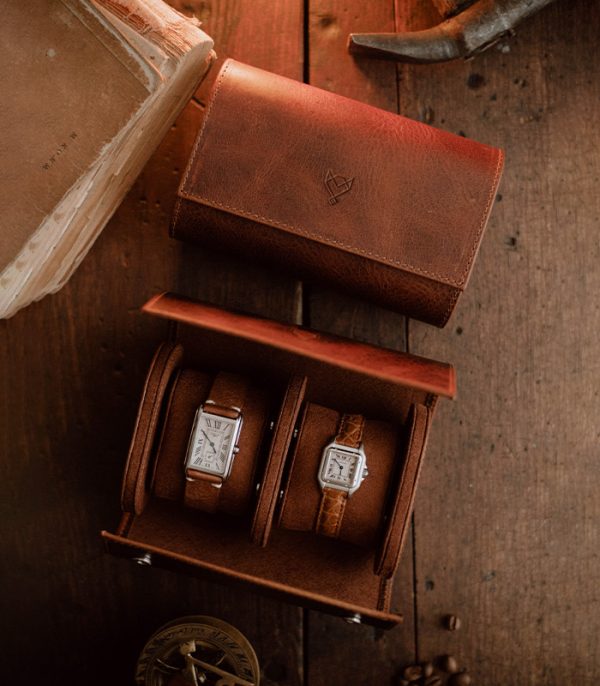 Watch Roll Case II Brown (Waxy Leather)