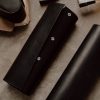 Watch Roll Case IV Black (Waxy Leather)
