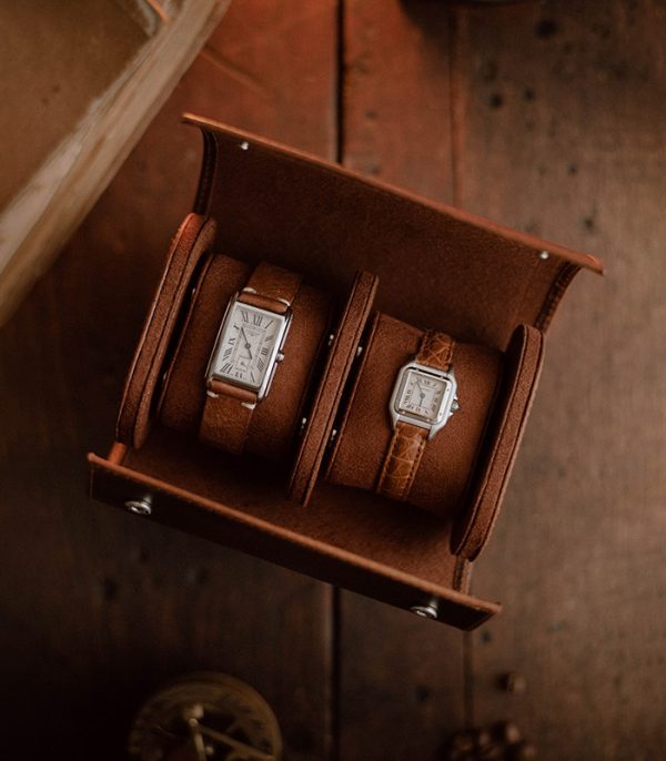 Watch Roll Case II Brown (Waxy Leather)