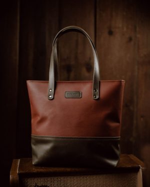 fdsh Tote Bag Brown and Olive (Buttero Leather)