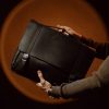 Briefcase Black (Italian Waxy Cowhide)