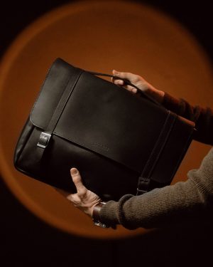 Briefcase Black (Italian Waxy Cowhide)