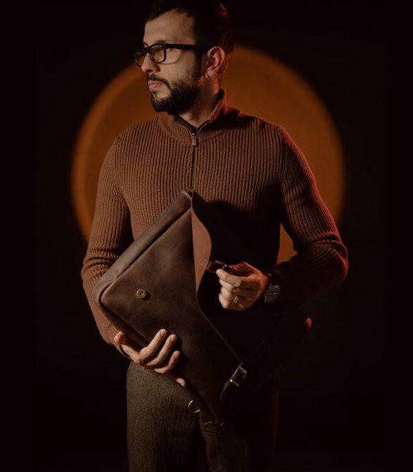 Briefcase Dark Brown (Crazy Horse Leather)