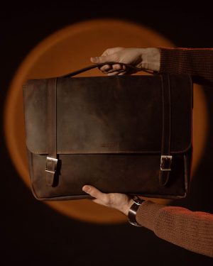 Briefcase Dark Brown (Crazy Horse Leather)