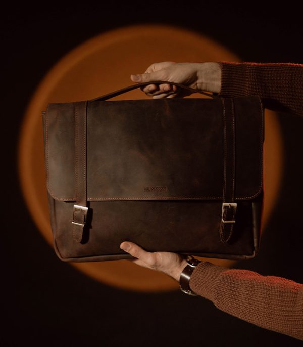 Briefcase Dark Brown (Crazy Horse Leather)