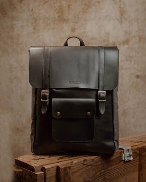Backpack Black (Italian Waxy Cowhide)