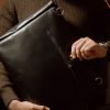 Briefcase Black (Italian Waxy Cowhide)