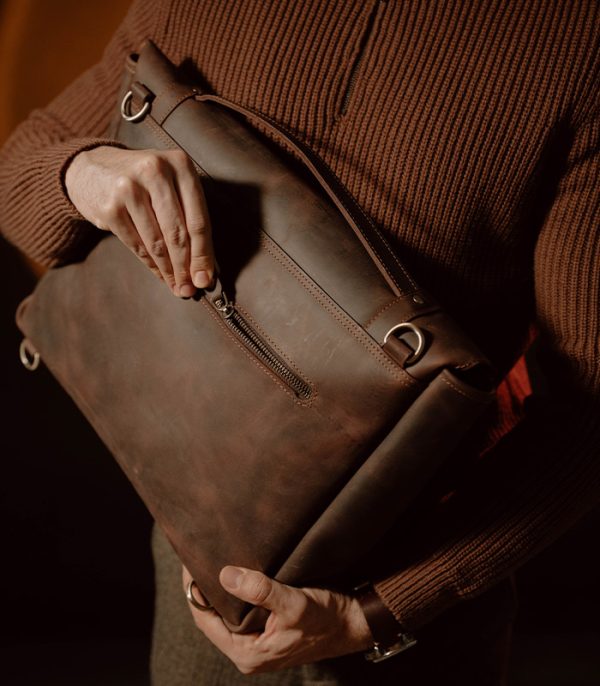 Briefcase Dark Brown (Crazy Horse Leather)