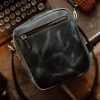 Shoulder Bag L Green Waxy (Italian Waxy Cowhide)