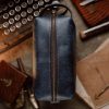 Dopp Kit Navy Blue (Pueblo Leather)