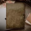 Laptop / Tablet case Olive and Brown (Pueblo Leather)