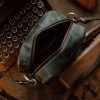 Shoulder Bag L Green Waxy (Italian Waxy Cowhide)