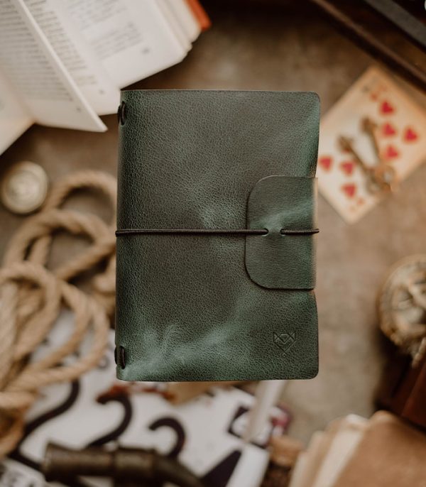 Travel Bundle Green (Italian Waxy Cowhide)