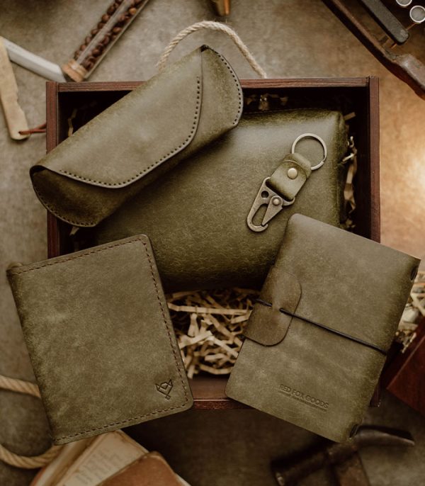 Travel Bundle Olive (Pueblo Leather)