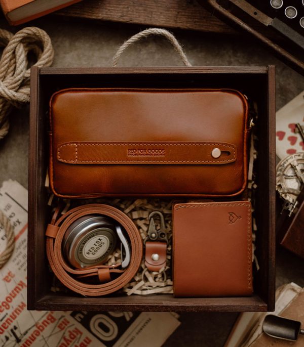 Everyday Bundle Light Brown (Italian Waxy Cowhide)