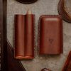 asfsa Whiskey and Cigar Bundle Red Brown (Italian Waxy Cowhide)