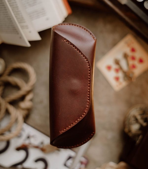 Travel Bundle Red Brown (Italian Waxy Cowhide)
