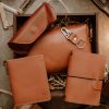 Travel Bundle Light Brown (Italian Waxy Cowhide)