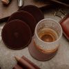 fasfa Whiskey and Cigar Bundle Red Brown (Italian Waxy Cowhide)