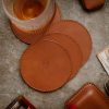 fsaassss Whiskey and Cigar Bundle Light Brown (Italian Waxy Cowhide)