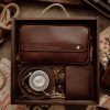 Everyday Bundle Red Brown (Italian Waxy Cowhide)