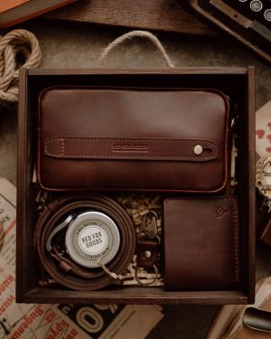 Everyday Bundle Red Brown (Italian Waxy Cowhide)