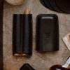 safgggas Whiskey and Cigar Bundle Black (Italian Waxy Cowhide)