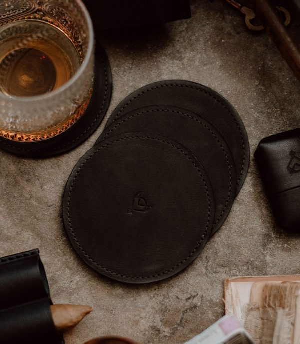 safgsssas Whiskey and Cigar Bundle Black (Italian Waxy Cowhide)
