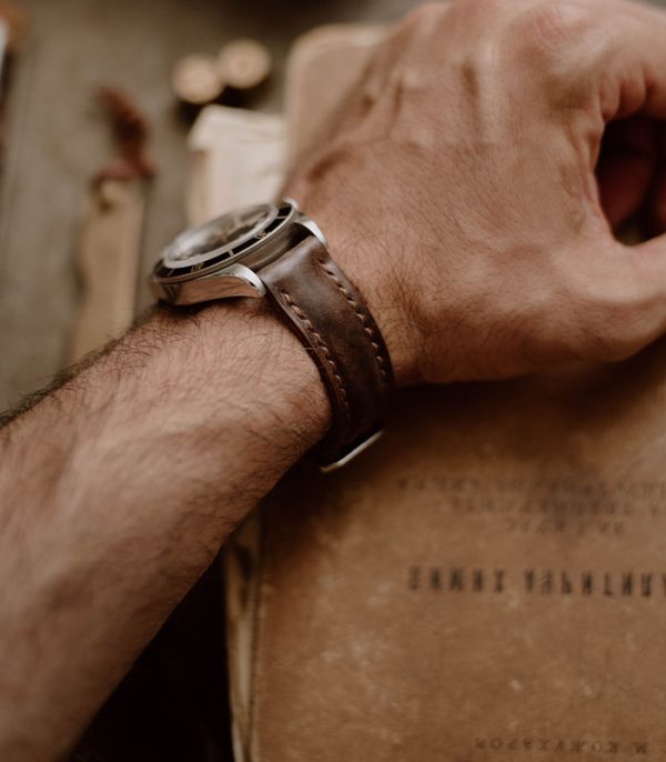 Untдфффitled-1 copy Full Stitched Watch Band Brown Museum (Shell Cordovan)
