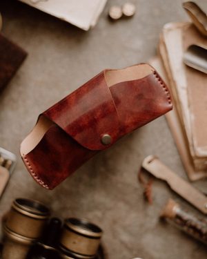 asfasg Sunglass Cover II Cognac Museum (Shell Cordovan)