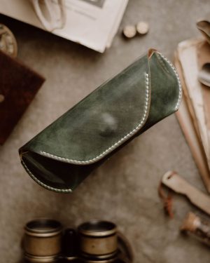 Sunglass Cover Green Museum (Shell Cordovan)