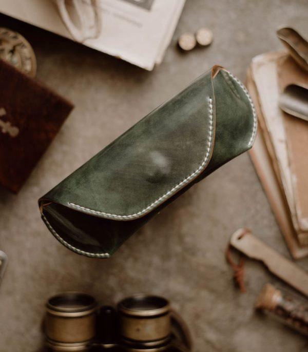 Sunglass Cover Green Museum (Shell Cordovan)