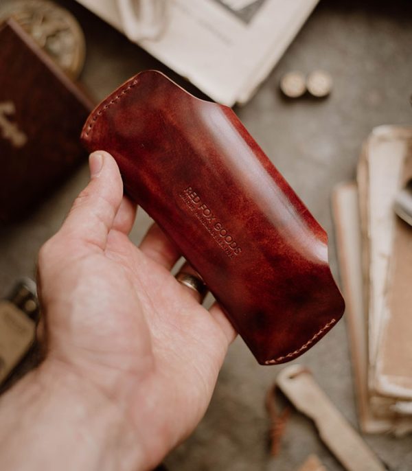 Sunglass Cover II Cognac Museum (Shell Cordovan)