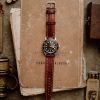 асгасфас Full Stitched Watch Band Cognac Museum (Shell Cordovan)